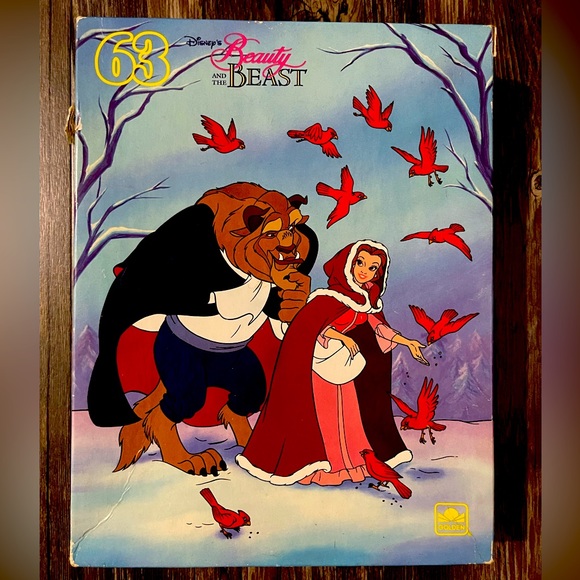 Vintage Beauty and The Beast Disney Puzzle 63 pieces. 🧩 - Picture 1 of 3